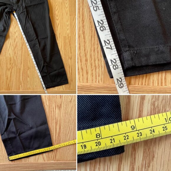 Woman Within Size 18W Classic Fit Black Cotton Jeans Elastic Waist In Back - Picture 6 of 7